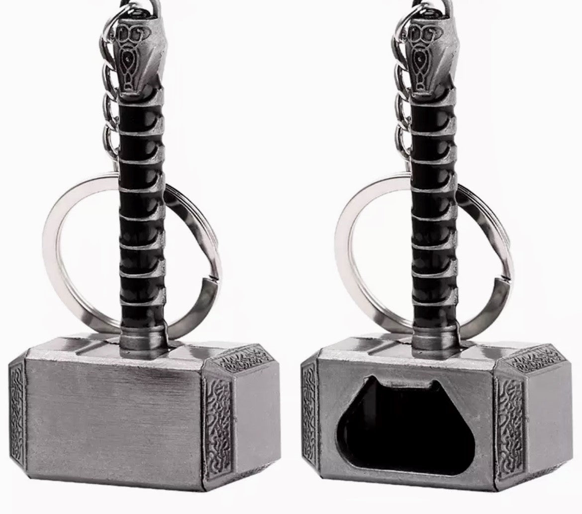 Thor's Hammer Key Chain - Mjolnir Bottle Opener