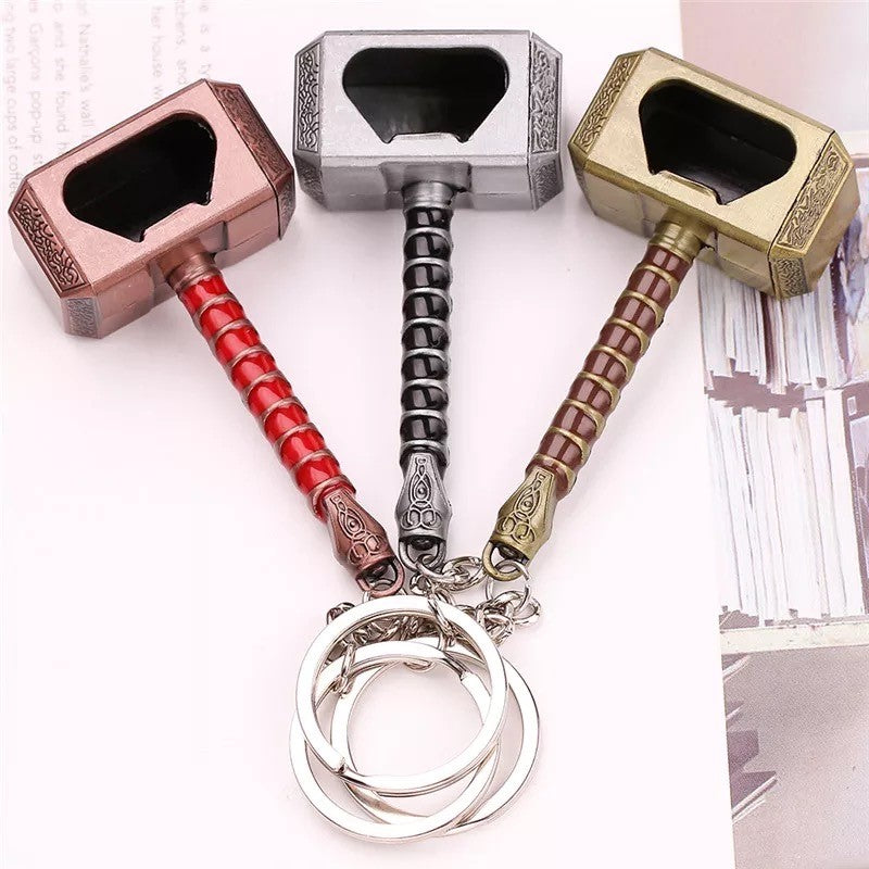 Thor's Hammer Key Chain - Mjolnir Bottle Opener