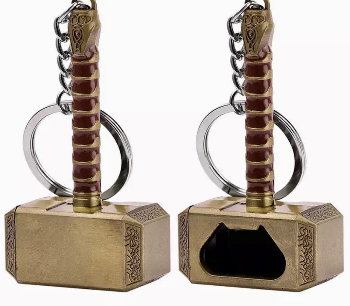 Thor's Hammer Key Chain - Mjolnir Bottle Opener
